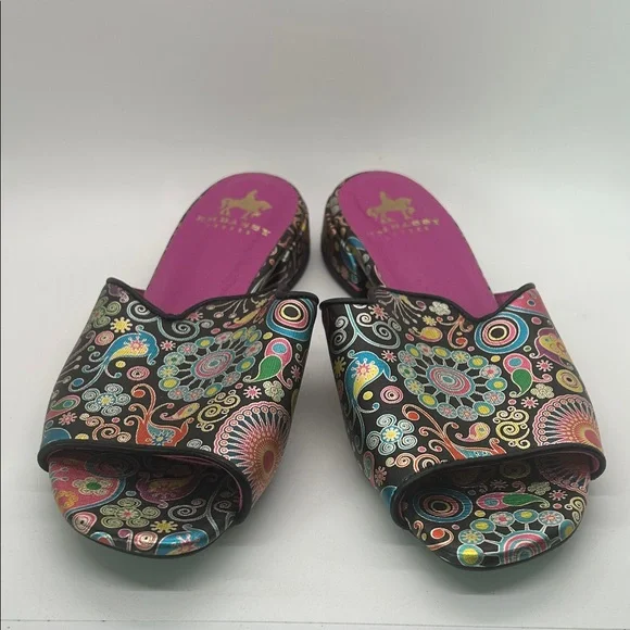 Embassy London Vivid Jewel Toned Mules Slides Sandals Shoes **Size 30/US 8**🌸🌸 - Picture 2 of 9